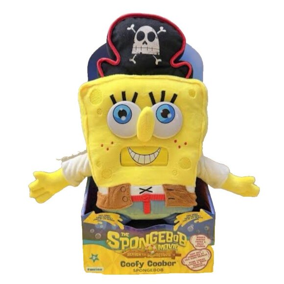 SpongeBob SquarePants Goofy Goober Talking Plush 16in Mouth Moves Sound Toy NEW - Picture 2 of 9
